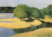 Felix  Vallotton Sandbanks on the Loire Spain oil painting artist